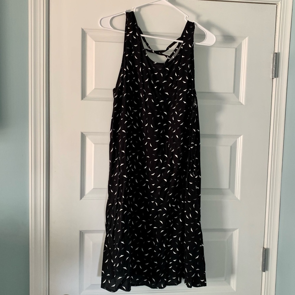 GAP Black Dress with Criss-Cross Back